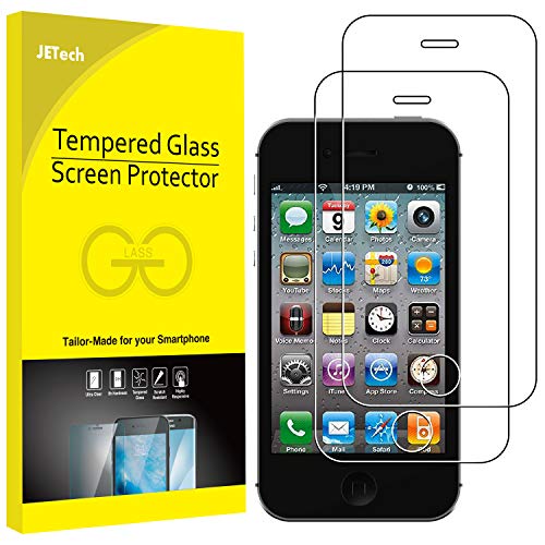 JETech Protector de Pantalla para iPhone 4s iPhone 4, Vidrio Templado, 2 Unidades