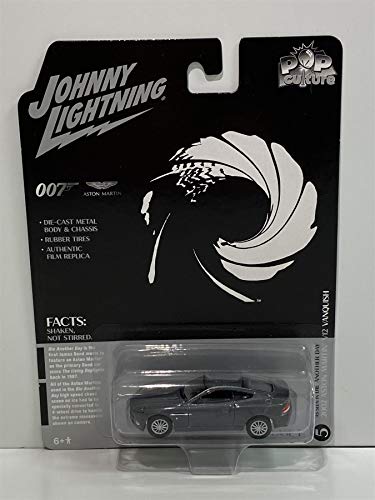 Johnny Lightning James Bond Die Another Day 2002 Aston Martin Vanquish (Tungsten Silver) escala 1:64 modelo de coche