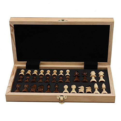 Juego De ajedrez Plegable De Madera Magnética, Con Interior De Tablero De Fieltro, almacenamiento De Juegos, Entretenimiento, Juguete, Portátil Internacional Para Fiestas Familiares,Marrón,40*40CM Juego De ajedrez Plegable De Madera Magnética, Con Interior De Tablero De Fieltro, almacenamiento De Juegos, Entretenimiento, Juguete, Portátil Internacional Para Fiestas Familiares,Marrón,40*40CM