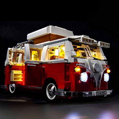 Juego de luces para Lego 10220, kit de iluminación LED compatible con (serie Creator Volkswagen T1 Camper Van) modelo de bloques de construcción (NO incluido el modelo)