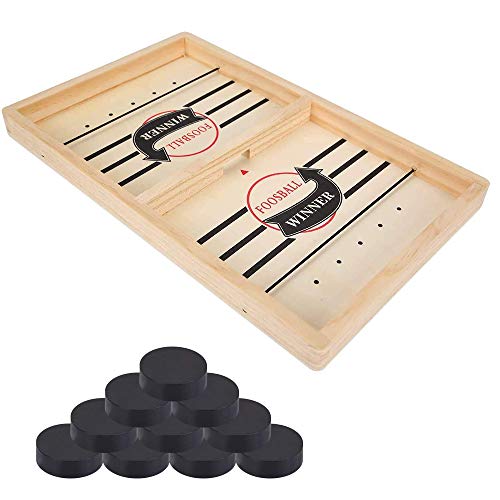 juego de mesa de hockey de madera, ZoneYan juego de hockey de escritorio, hockey de madera portatil, Fast Sling Puck Game, ajedrez catapulta, Juego de Mesa Fast Sling Puck, para Niños Adultos (Grande) juego de mesa de hockey de madera, ZoneYan juego de hockey de escritorio, hockey de madera portatil, Fast Sling Puck Game, ajedrez catapulta, Juego de Mesa Fast Sling Puck, para Niños Adultos (Grande)
