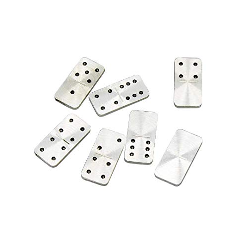 Juego de viaje Domino – Mini Domino Set de regalo con funda de transporte de aluminio