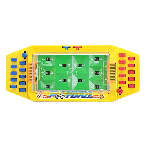 Juguete de fútbol de Mesa, Futbolin Foosball Juguete de fútbol Interactivo para Escritorio, Juego de Dos Jugadores de fútbol para los niños de los niños(Yellow)