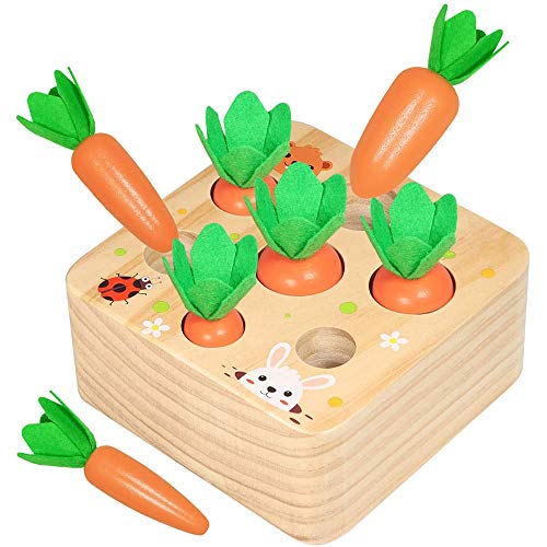 Juguete de Zanahoria de Madera,Juego de Clasificación de Tamaño de Forma de Cosecha de Zanahorias,Adecuado para Niños y Niñas Mayores de 2 Años para Aprender Habilidades Motoras Finas en Preescolar Juguete de Zanahoria de Madera,Juego de Clasificación de Tamaño de Forma de Cosecha de Zanahorias,Adecuado para Niños y Niñas Mayores de 2 Años para Aprender Habilidades Motoras Finas en Preescolar