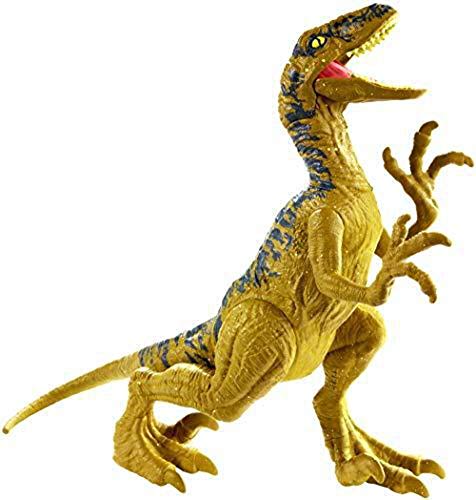 Jurassic World Velociraptor Delta, Figura Dinosaurio de Juguete niños +3 años, Multicolor (Mattel GCR46)