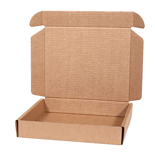 Kartox | Caja de Cartón Kraft Para Envío Postal | Caja de Cartón Automontable para Envío o Almacenaje | Talla L | 31X26X5.5 |20 Unidades