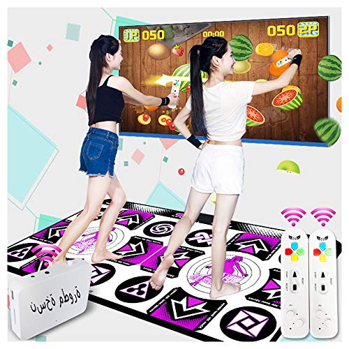 KAXIMON Alfombra de Baile, versión actualizada, Regalos de cumpleaños para niños, Incluye Juegos para Padres e Hijos, música de Yoga, Equipado con Receptor inalámbrico, Compatible con TV, inglés KAXIMON Alfombra de Baile, versión actualizada, Regalos de cumpleaños para niños, Incluye Juegos para Padres e Hijos, música de Yoga, Equipado con Receptor inalámbrico, Compatible con TV, inglés