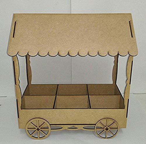 Kit para hacer carrito de chuches de madera DM para candy bar mesa dulce. Medidas:44cm de alto x 35 cm de ancho x 20 cm de fondo Kit para hacer carrito de chuches de madera DM para candy bar mesa dulce. Medidas:44cm de alto x 35 cm de ancho x 20 cm de fondo