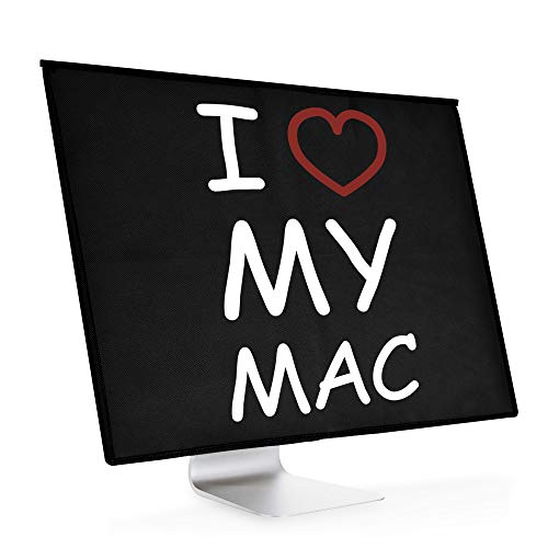 kwmobile Funda Compatible con Apple iMac 21.5" - Cubierta Antipolvo - I Love my Mac Blanco/Rojo/Negro kwmobile Funda Compatible con Apple iMac 21.5" - Cubierta Antipolvo - I Love my Mac Blanco/Rojo/Negro