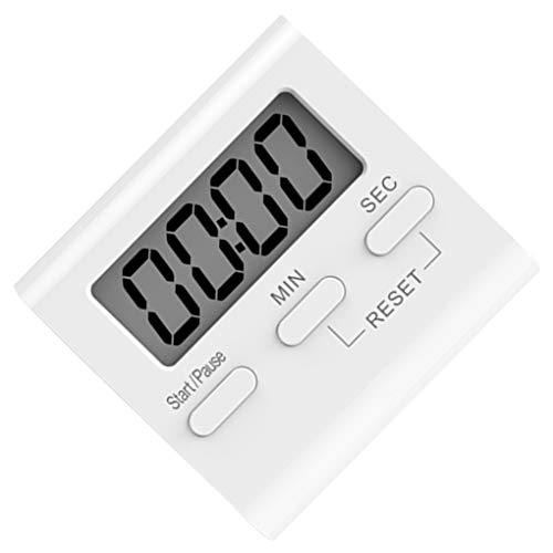 Laileya Blanco LCD Digital de Cocina Que Cocina Temporizador de Cuenta atrás del Reloj hasta Fuerte Alarma magnética cronómetro