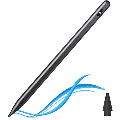 Lápiz Táctil Pen 2 Generación para iPad 2018-2020, Pen para iPad con Detección Inclinación, Rechazo de Palma, Adsorción Magnética, para iPad 8/7/6Gen, Air 4/3/Mini 5./iPad Pro 11 (1./2.)/12,9 (3./4.)