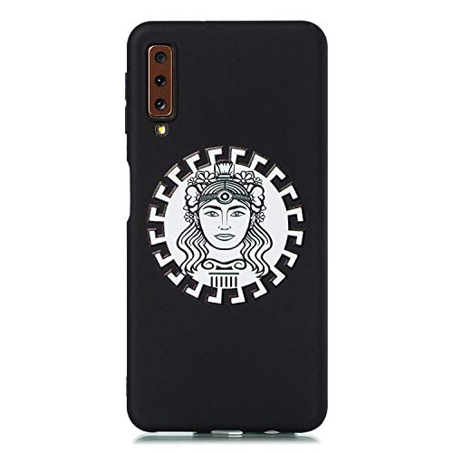LAXIN Case Compatible for Samsung A7 (2018), Black Silicone Cover for Samsung A750 Black Case - Nuwa LAXIN Case Compatible for Samsung A7 (2018), Black Silicone Cover for Samsung A750 Black Case - Nuwa