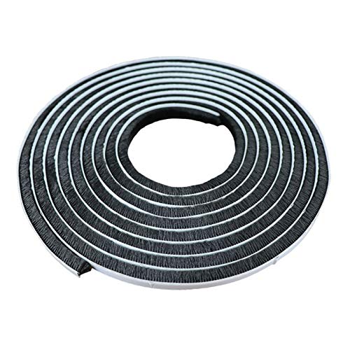 LdawyDE Sellado de Cepillo Autoadhesivo Sellado de Puertas y Ventana Tira de Cepillo Prueba de Viento de Polvo Burlete Puerta Pegatina de Sellado Cepillo 9mm(Ancho) * 15mm(Alto), 5m de Longitud, Negro LdawyDE Sellado de Cepillo Autoadhesivo Sellado de Puertas y Ventana Tira de Cepillo Prueba de Viento de Polvo Burlete Puerta Pegatina de Sellado Cepillo 9mm(Ancho) * 15mm(Alto), 5m de Longitud, Negro