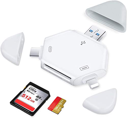 Lector Tarjetas SD,Lector Tarjetas Micro SD,Lector Tarjetas SD para i Phone,Lector Tarjetas USB C,3 en 1 Lector SD Kompatibel mit i Phone,i Pad, Mac Book Android,Computer,Laptop,No Necesita App Lector Tarjetas SD,Lector Tarjetas Micro SD,Lector Tarjetas SD para i Phone,Lector Tarjetas USB C,3 en 1 Lector SD Kompatibel mit i Phone,i Pad, Mac Book Android,Computer,Laptop,No Necesita App