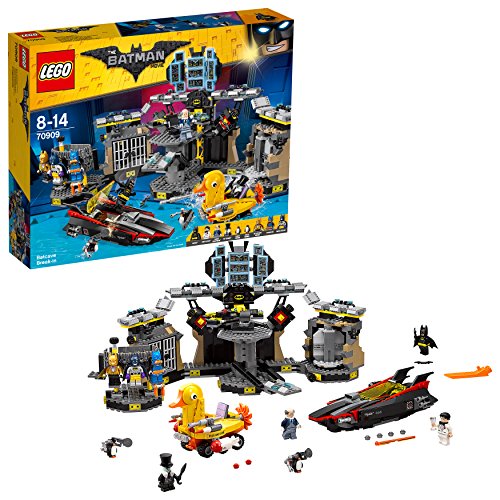 LEGO Batman - Intrusos en la Batcueva, Juguete de Construcción del Superhéroe, Incluye Varias Versiones del Personaje de DC y Dos Vehículos (70909) , color/modelo surtido