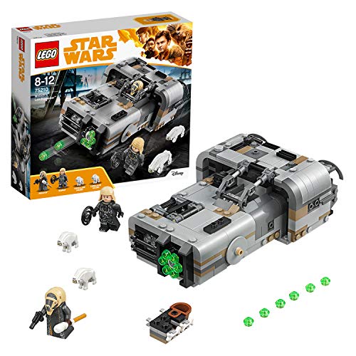 LEGO Star Wars - Speeder Terrestre de Moloch, Juguete de La Guerra de las Galaxias de Construcción para Revivir las Aventuras de Han Solo, Incluye Minifiguras y Figuras de Perros de Caza (75210)