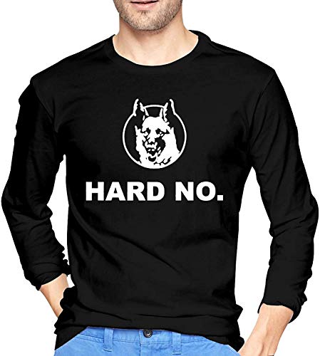 Letterkenny Hard No Mans Long Sleeve T-Shirt Fashion Classic Round Neck Top Long Sleeve Cotton tee,L