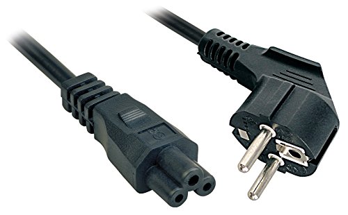 Lindy 30406 - Cable de alimentación para portátiles con enchufe Schuko y conector C5, 3 m