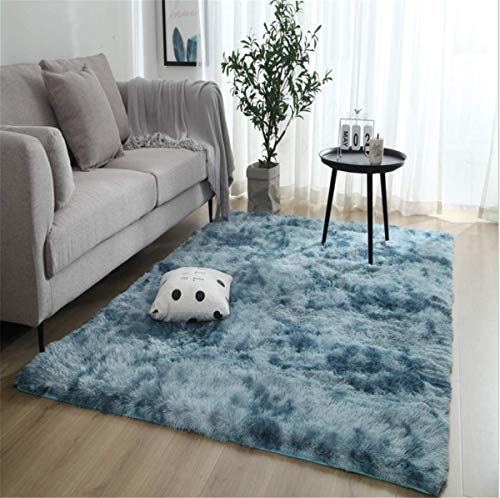 linyingdian Alfombra rectángulo Shaggy para Salón habitación de los Niños Dormitorio - Alfombra Antideslizante Muy Suave, Lavable, Tie-Dye, al Aire Libre Interior. (Azul, 60×120cm) linyingdian Alfombra rectángulo Shaggy para Salón habitación de los Niños Dormitorio - Alfombra Antideslizante Muy Suave, Lavable, Tie-Dye, al Aire Libre Interior. (Azul, 60×120cm)