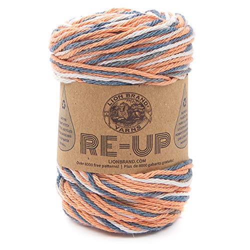 Lion Brand Yarn Company HILO RE-UP SAFFRON, Azafrán, talla única
