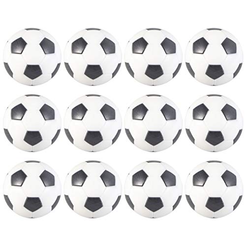 LIOOBO 12 Piezas Mesa Mini Pelotas de Fútbol Balones de Fútbol de Futbolín de Mesa para Niños Adultos Actividades Deportivas (32 mm)