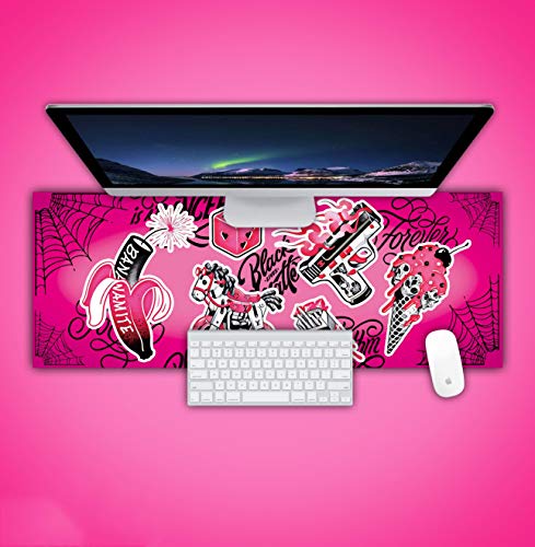 LKJHG Chicano - Alfombrilla de teclado para niña, diseño de araña, color rosa