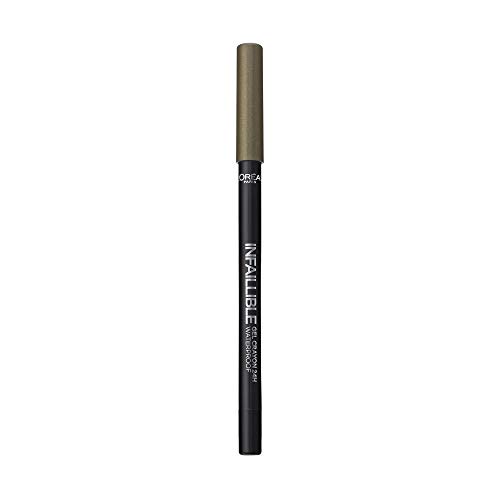 L'Oreal Paris Infalible Gel Crayon 24H Lapiz de Ojos Gel Waterproof 08 Rest In Kaki