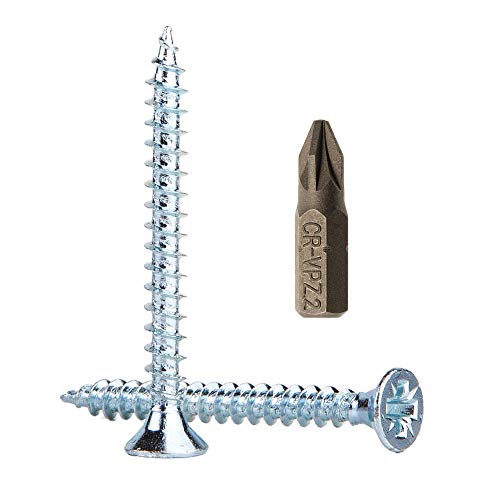 Lote de 50 tornillos para madera de acero galvanizado de 4,5 x 50 mm, tornillos de cabeza Pozi-Drive, fijadores, avellanados, tornillos de aglomerado (50 unidades) Lote de 50 tornillos para madera de acero galvanizado de 4,5 x 50 mm, tornillos de cabeza Pozi-Drive, fijadores, avellanados, tornillos de aglomerado (50 unidades)