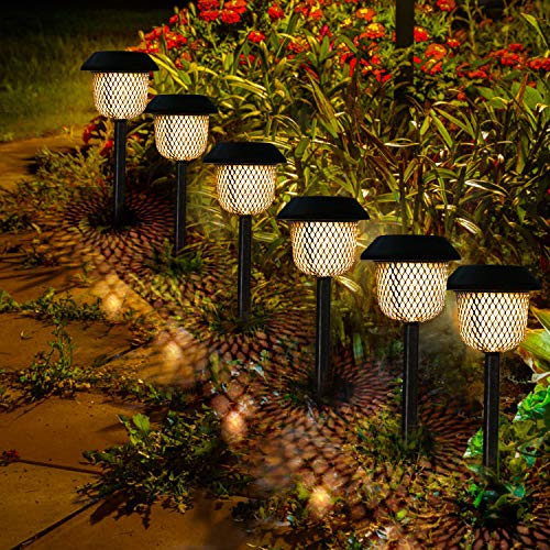 Luces Solars de Jardín GolWof 6 Piezas Led Lámpara Solar Exterior Decoración Iluminación de Caminos Sin Cables Impermeables IP44 Prevención de la Oxidación Recargable Automática Luz Amarilla Cálida Luces Solars de Jardín GolWof 6 Piezas Led Lámpara Solar Exterior Decoración Iluminación de Caminos Sin Cables Impermeables IP44 Prevención de la Oxidación Recargable Automática Luz Amarilla Cálida