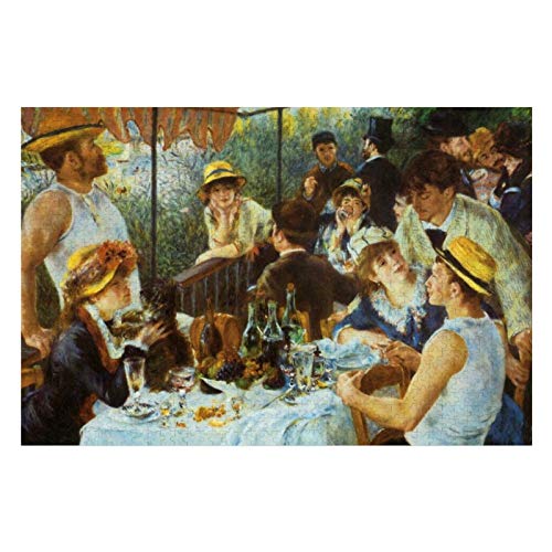Luncheon of The Boating Party by Pierre Renoir Puzzles for Adults, 1000 Piece Kids Jigsaw Puzzles Game Toys Gift for Children Boys and Girls, 20" x 30"