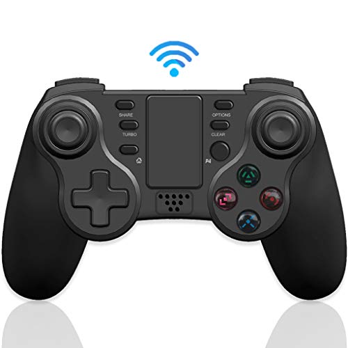 Mando PS4 Inalámbrico, Maegoo Bluetooth Game Mando Gamepad Joystick para Playstation 4 con Dual Shock/ 6-Axis Gyro Sensor/ Touch Panel/ Auricular Jack, Compatible con PS4/PS4 Slim/PS4 Pro Mando PS4 Inalámbrico, Maegoo Bluetooth Game Mando Gamepad Joystick para Playstation 4 con Dual Shock/ 6-Axis Gyro Sensor/ Touch Panel/ Auricular Jack, Compatible con PS4/PS4 Slim/PS4 Pro