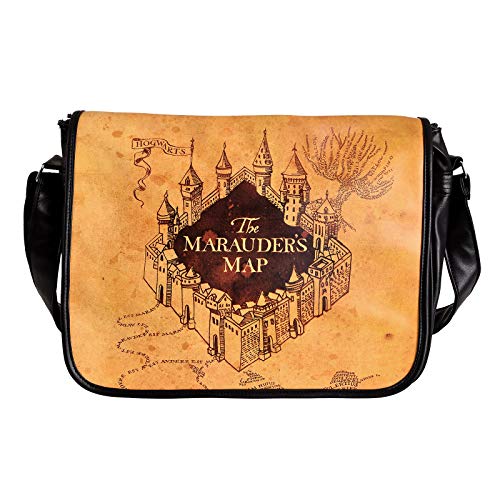 Mapa de la Bolsa de Harry Potter College del Marauder 40x33x11cm Elba Bosque Beige Negro