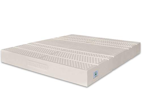 Marcapiuma - Colchón Látex Matrimonio 160x200 Alto 20 cm - SEVENLIFE 20 - H2 Medio - 7 Zonas Ergonómico Antiácaros Antialérgico - Funda desenfundable Silver - 100% Fabricado en Italia Marcapiuma - Colchón Látex Matrimonio 160x200 Alto 20 cm - SEVENLIFE 20 - H2 Medio - 7 Zonas Ergonómico Antiácaros Antialérgico - Funda desenfundable Silver - 100% Fabricado en Italia