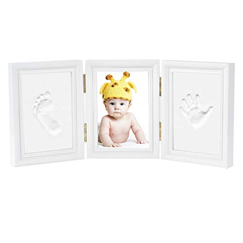Marco Fotos para Recién Nacido - Newlemo Marcos de Huellas de Manos y Pies con Arcilla de Seguridad - Regalos Originales para Bebés y Niños Marco Fotos para Recién Nacido - Newlemo Marcos de Huellas de Manos y Pies con Arcilla de Seguridad - Regalos Originales para Bebés y Niños