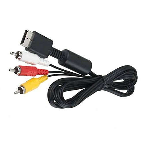 massG 1.2m 3 RCA AV Sound Video Audio TV Monitor Cable Wire Lead For Sony Playstation 1, 2 and 3 PS1 PS2 PS3, [Importado de UK]