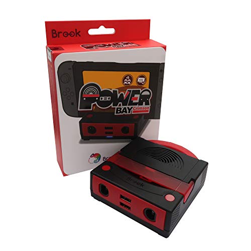Mcbazel Brook Power Bay Crimson Portable and Fast Charging Dock for Nintendo Switch Support HDMI Out Put, Compatible with GameCube Controllers