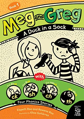 Meg and Greg: A Duck in a Sock (Orca Two Read Book 1) (English Edition)