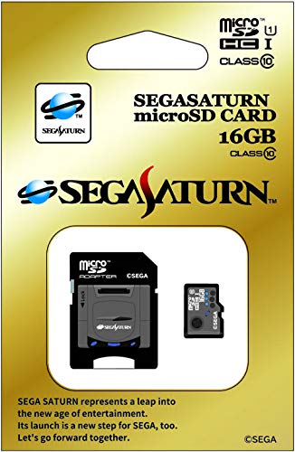 Micro SDHC card ''Sega Saturn'' 16gb (SD adapter included) [Japan Import]