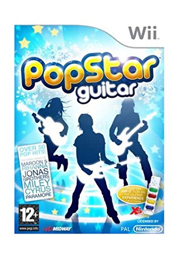 Midway PopStar Guitar, Nintendo Wii - Juego (Nintendo Wii)