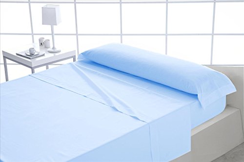 Mila Rosa ForenTex - Juego de sábanas, (S-Azul), 100% algodón, Azul, Cama de 90 cm, Pieles sensibles, lo Natural y ecológico es Siempre un acierto