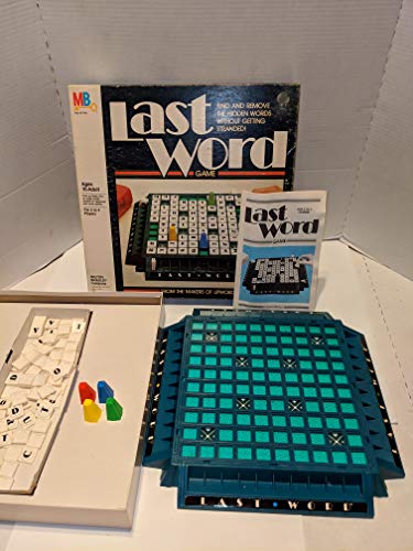 Milton Bradley Last word Game