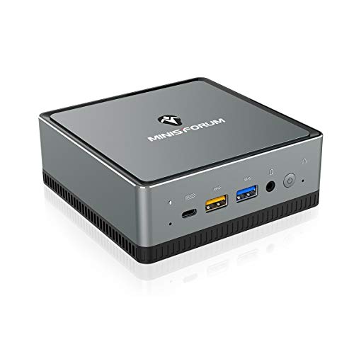 Mini PC, procesador AMD Ryzen 7 3750H de Cuatro núcleos, Mini computadora de Escritorio DDR4 / 512GB SSD de 16 GB actualizable con Windows 10 Pro, conexión HDMI, DP y USB C, BT 5.1