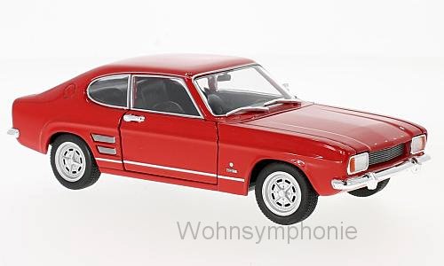 Modelo 1:24 Ford Capri I 1600 GT XLR, putrefacción, 1969 Welly 22069 Modelo 1:24 Ford Capri I 1600 GT XLR, putrefacción, 1969 Welly 22069