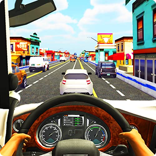 ModernTruck Traffic Race In NY City endless 2021 : Traffic rider drag top speed car card crazy drift racing simulator mania new york street outlaw offroad driving game 2021