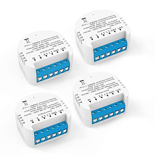 Módulo de interruptor de luz WiFi inteligente Alexa Echo WiFi Smart Home LED Smart Life / Tuya App y mando a distancia inalámbrico, compatible con Alexa Echo, Google Home, IFTTT, no requiere hub Módulo de interruptor de luz WiFi inteligente Alexa Echo WiFi Smart Home LED Smart Life / Tuya App y mando a distancia inalámbrico, compatible con Alexa Echo, Google Home, IFTTT, no requiere hub