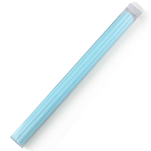 Mopec Cirio Acanalado de Color Azul en una Caja, Pack de 1 Unidad, Cera, 37.00x37.00x43.00 cm