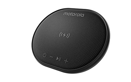 Motorola Lifestyle Sonic Sub 500 - Altavoz Bluetooth con Carga Inalámbrica - 5W, 15 Horas de Reproducción, IPX7 Resistente al Agua - Alexa y Google Assistant - Negro
