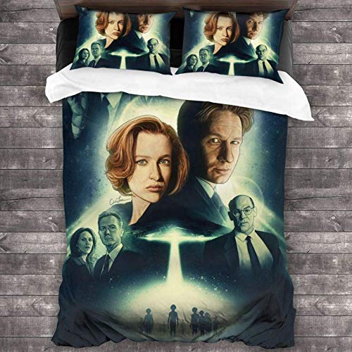N \ A X Files - Juego de cama de 3 piezas (200,6 x 180 cm, poliéster, súper suave) N \ A X Files - Juego de cama de 3 piezas (200,6 x 180 cm, poliéster, súper suave)