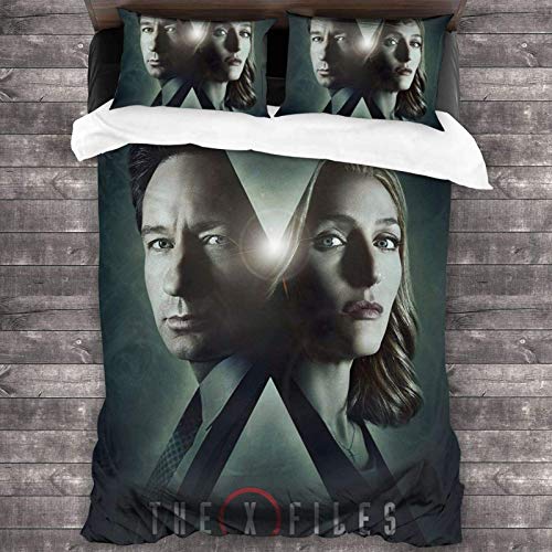 N \ A X Files - Juego de cama de 3 piezas (200,6 x 180 cm, poliéster, súper suave)