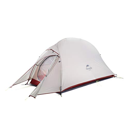 Naturehike Unisex-Adult Cloud UP 1 UL Silicon White Tent 20D Gris Upgrade, Talla única
